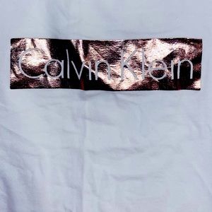 Calvin Klein White and Rose Gold Tank